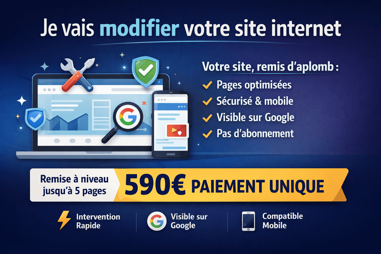 Je vais modifier votre site internet 
