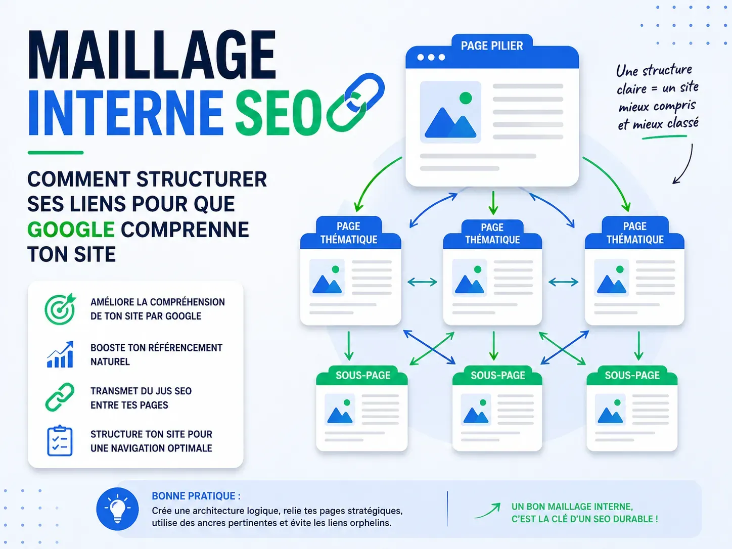 Maillage interne SEO : comment structurer ses liens pour que Google comprenne ton site