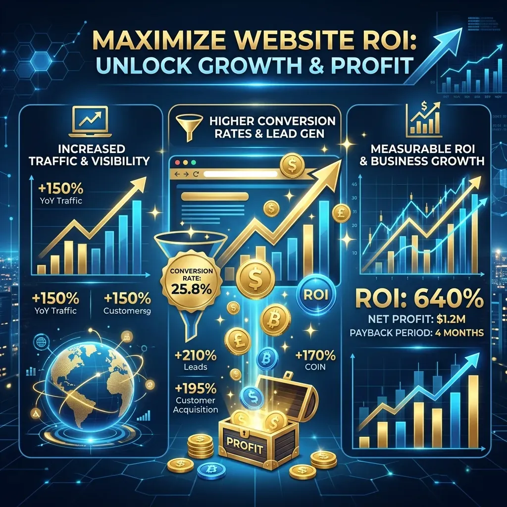 Retour sur investissement d'un site web : combien ça rapporte vraiment en 2026 ?